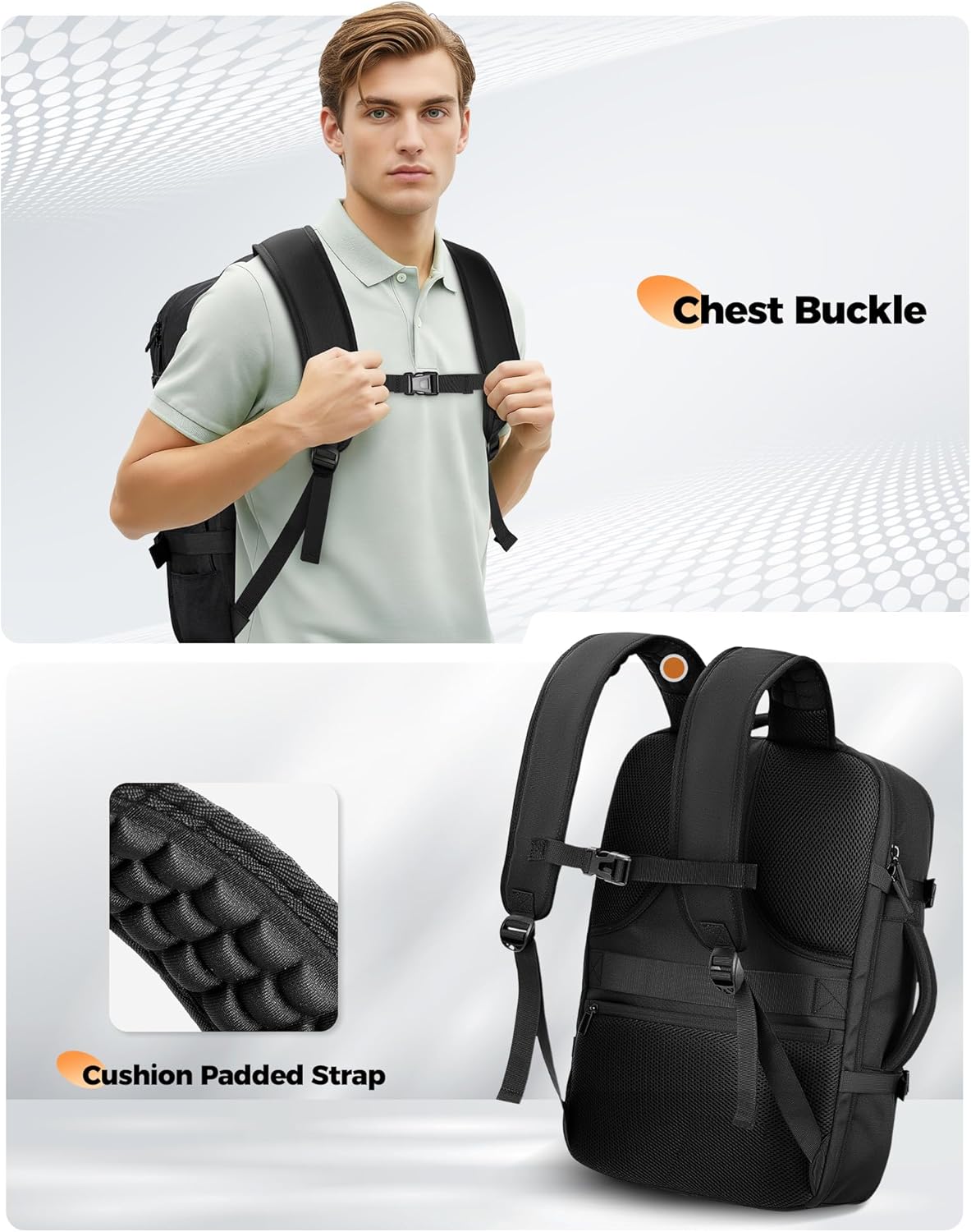 Travel Backpack with USB C Port