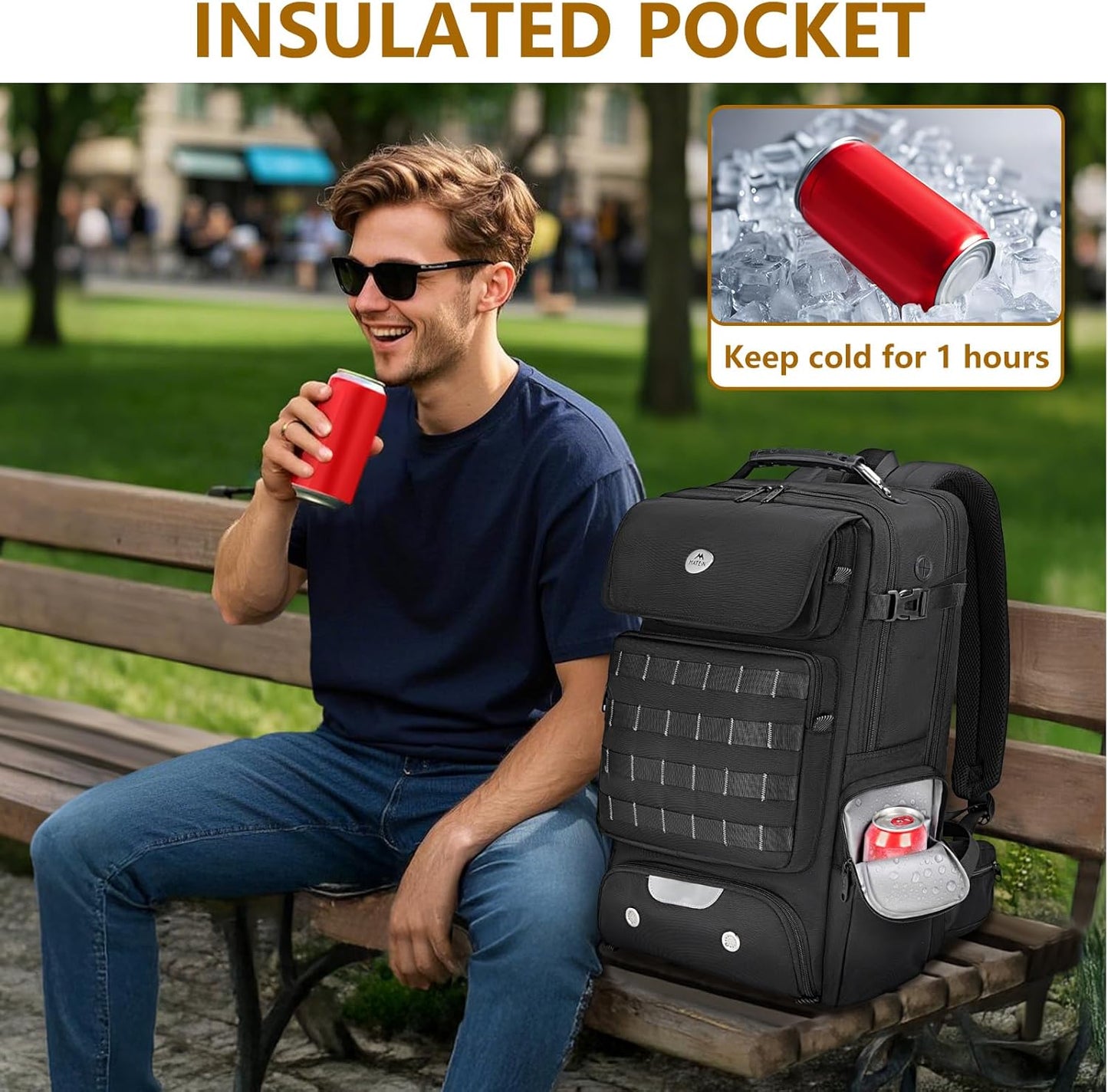 Pro Travel Backpack with 3 Packing Cubes