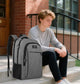 Matein Mlassic Travel Grauer Laptop-Rucksack