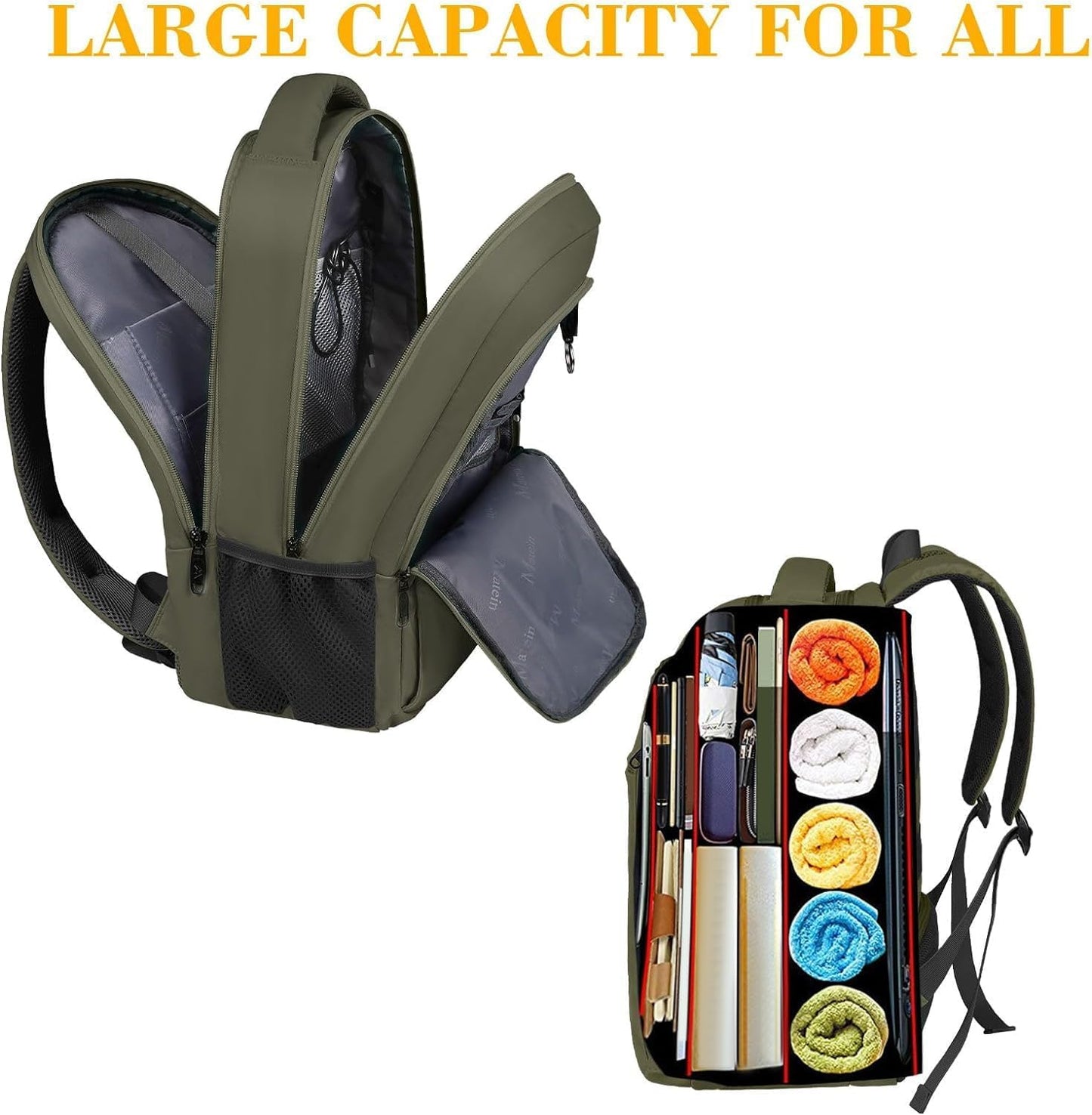 Olive Green Mlassic Travel Outdoor Backpack