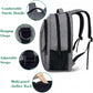 Mochila gris para portátil de 15,6 pulgadas Mlassic