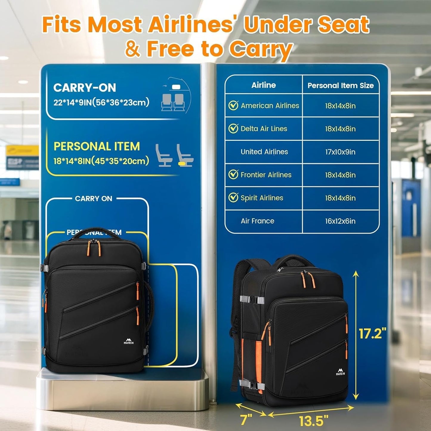 Travel Carry On Backpack