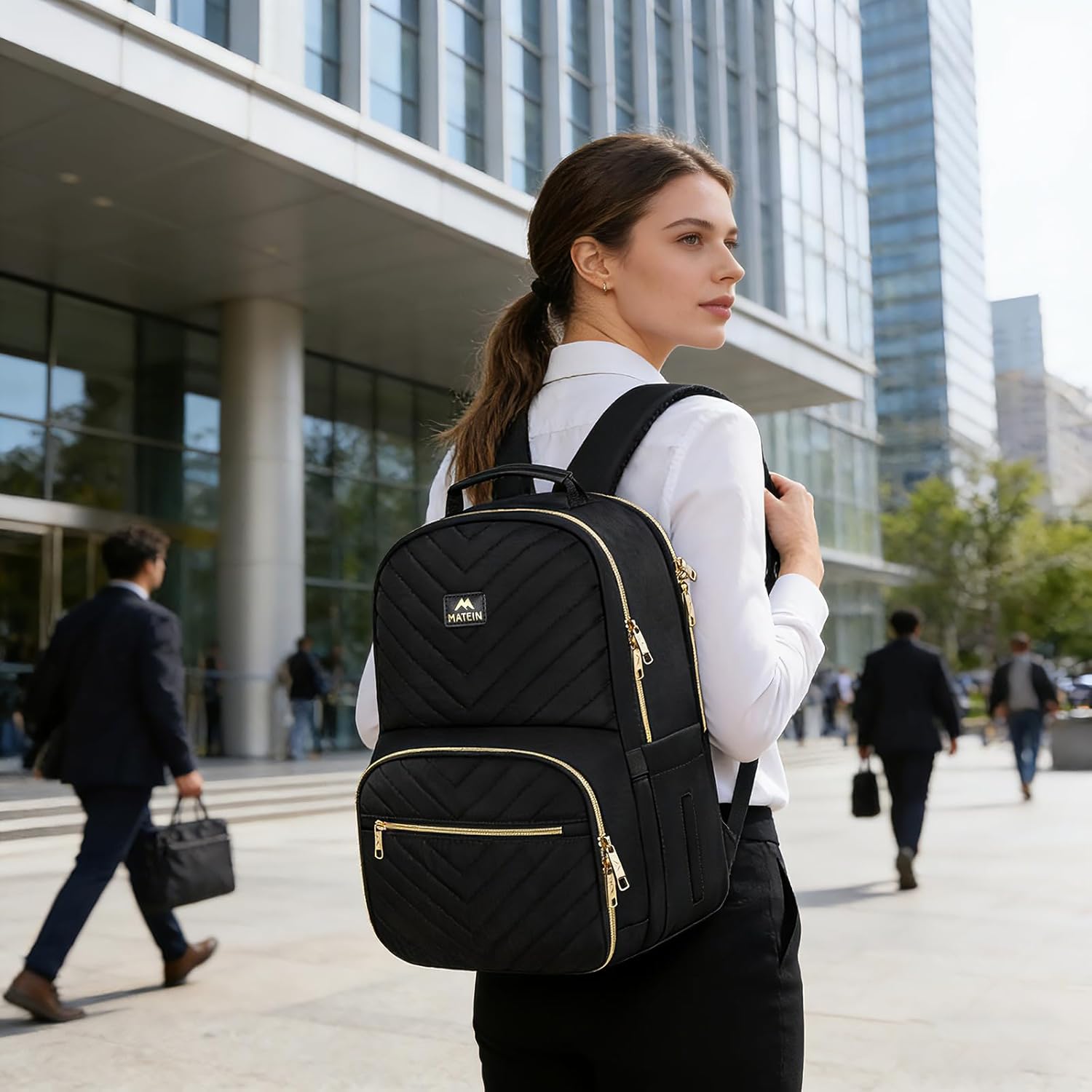 allintitle:women's laptop backpack for work Women Backpack with Lunch Box Compartment