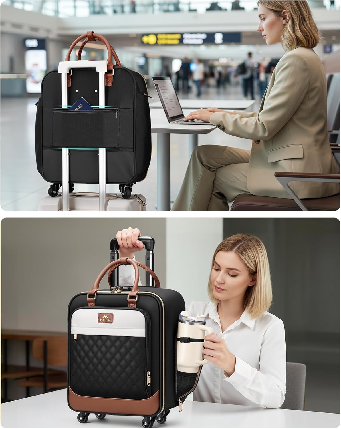 high sierra wheeled underseat suitcase carry-on travel tote bag gray Carry On Rolling Luggage