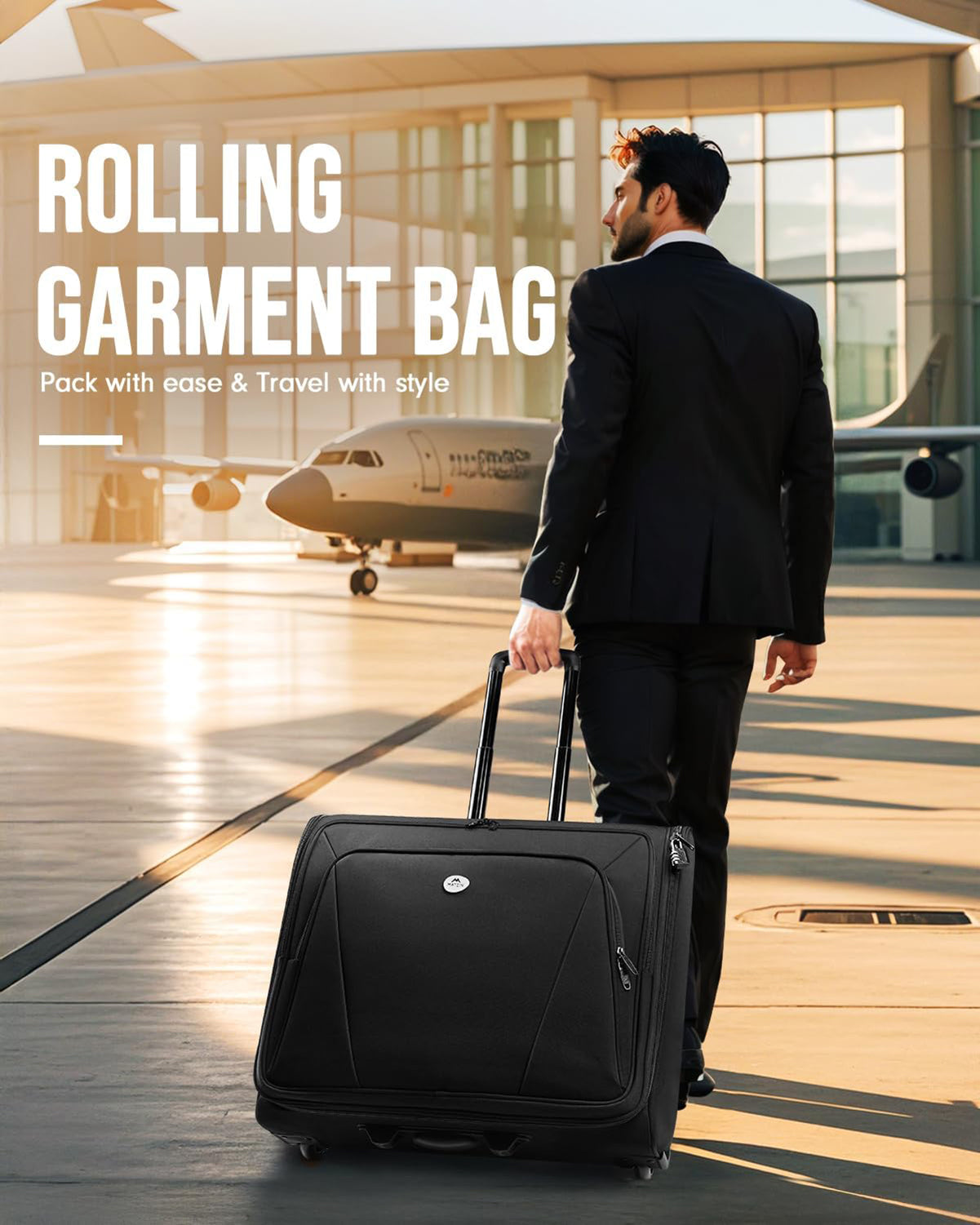 MATEIN Wheeled Garment Bag with Packing Cubes