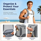 MATEIN Men Cooler Backpack, Gray Insulated Lunch Bag Fits 17" Laptop