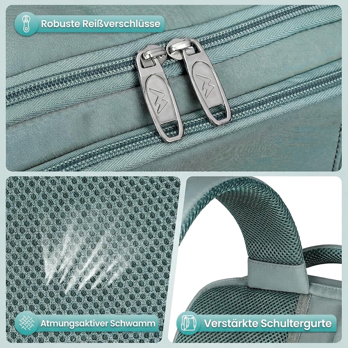 MATEIN Ryanair Handgepäck 40x30x20 mit Nassfach, Cityrucksack Handtasche