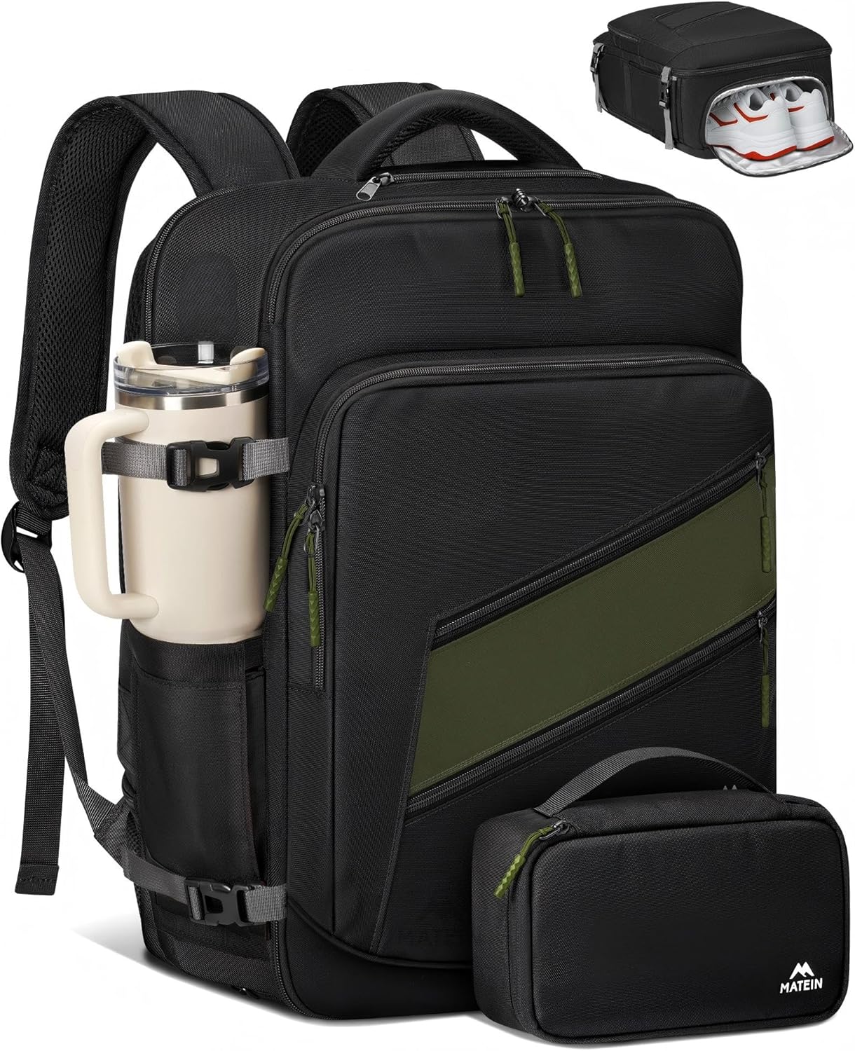 backpack for carrying more than 1 laptop Travel Carry On Backpack, Green / 00