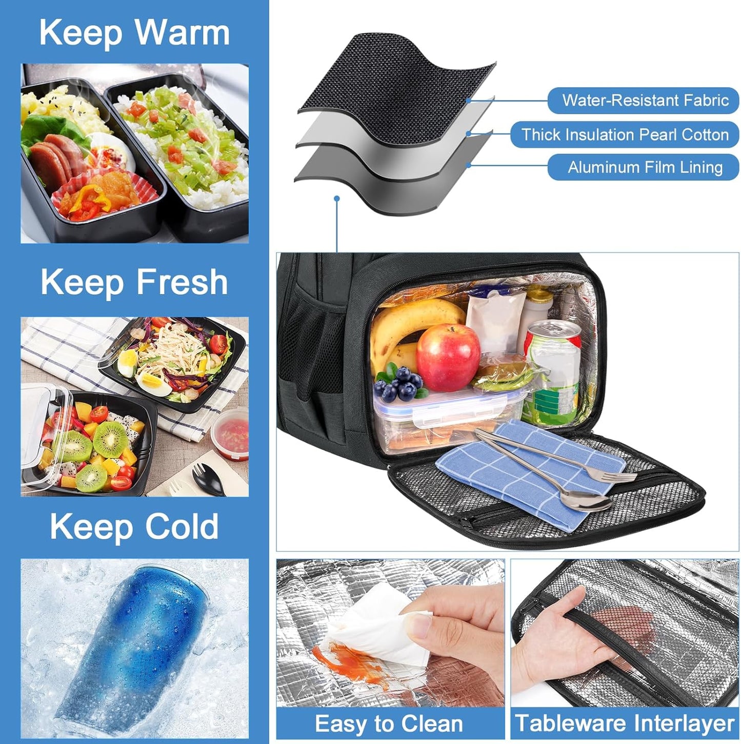 Lunch Backpack (8 colors)