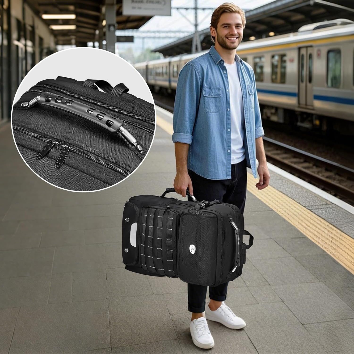 Pro Travel Backpack with 3 Packing Cubes