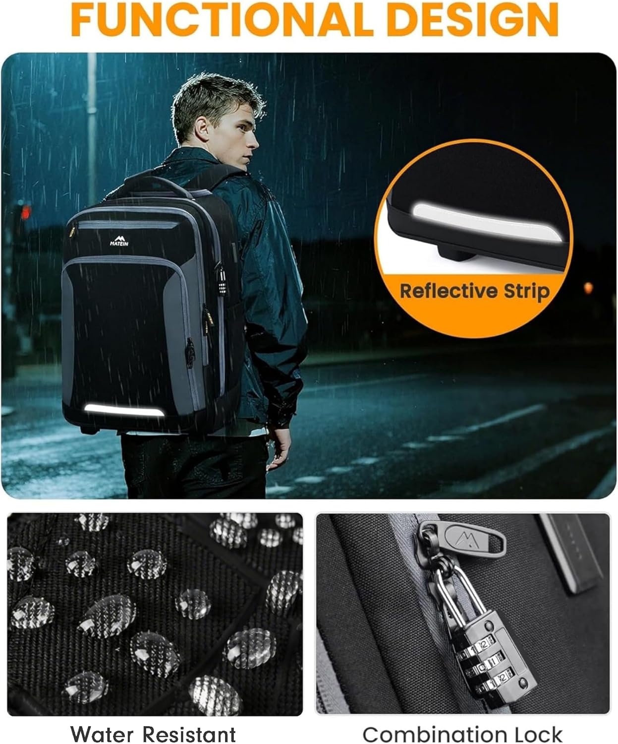 17‘’ Rolling Backpack