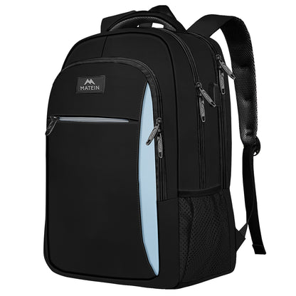 Black Blue Mlassic Laptop Travel Backpack