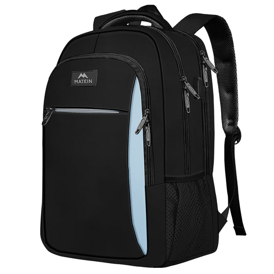 Black Blue Mlassic Laptop Travel Backpack