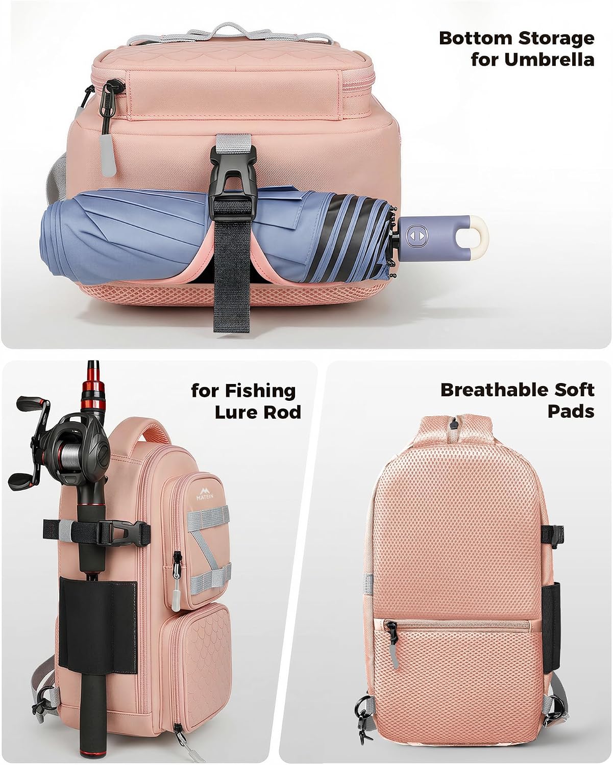 MATEIN Fishing Sling Bag with Phone Pouch