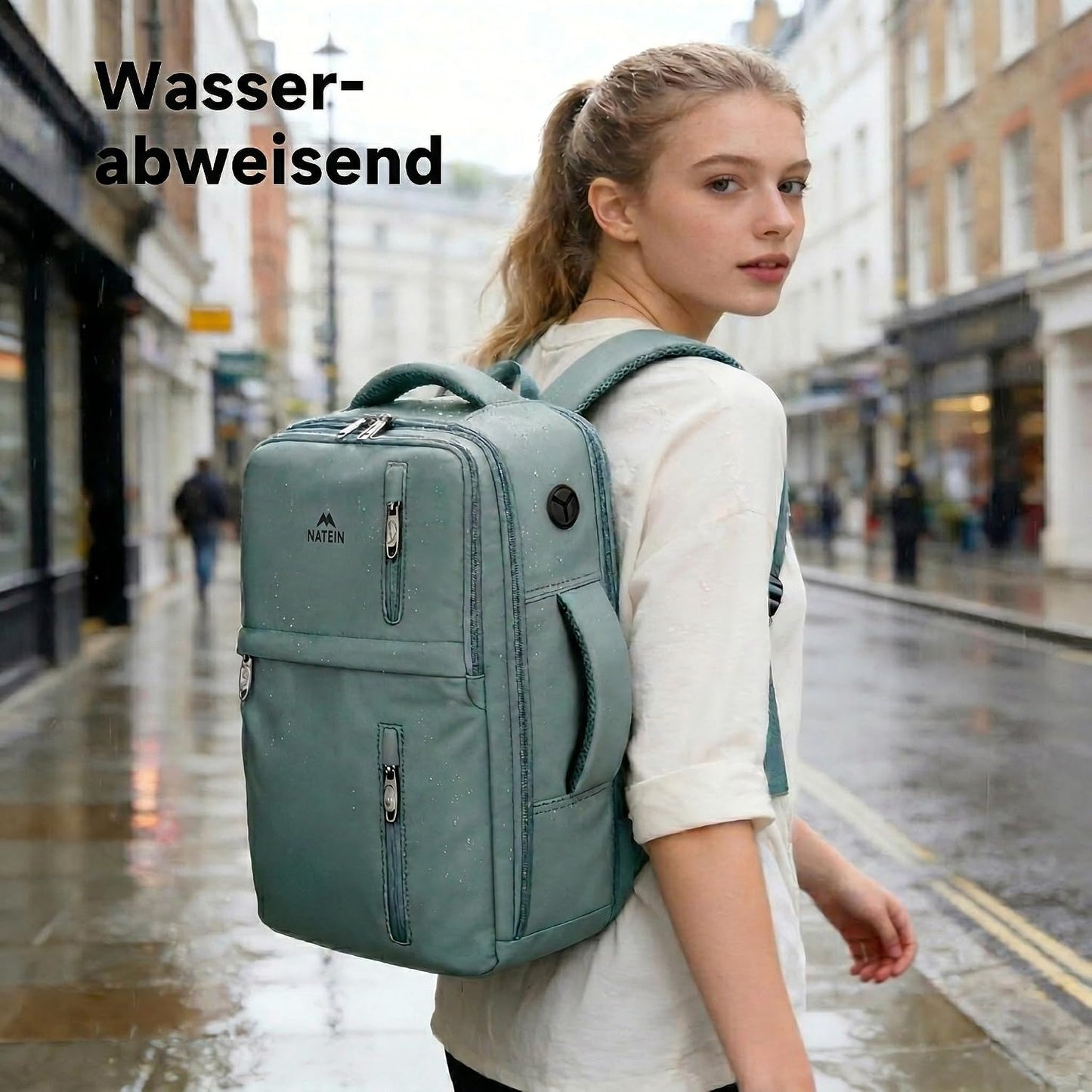 MATEIN Ryanair Handgepäck 40x30x20 mit Nassfach, Cityrucksack Handtasche