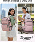 Taygeer Travel Backpack for Women, Travel Personal Item Bag with Shoe Pouch