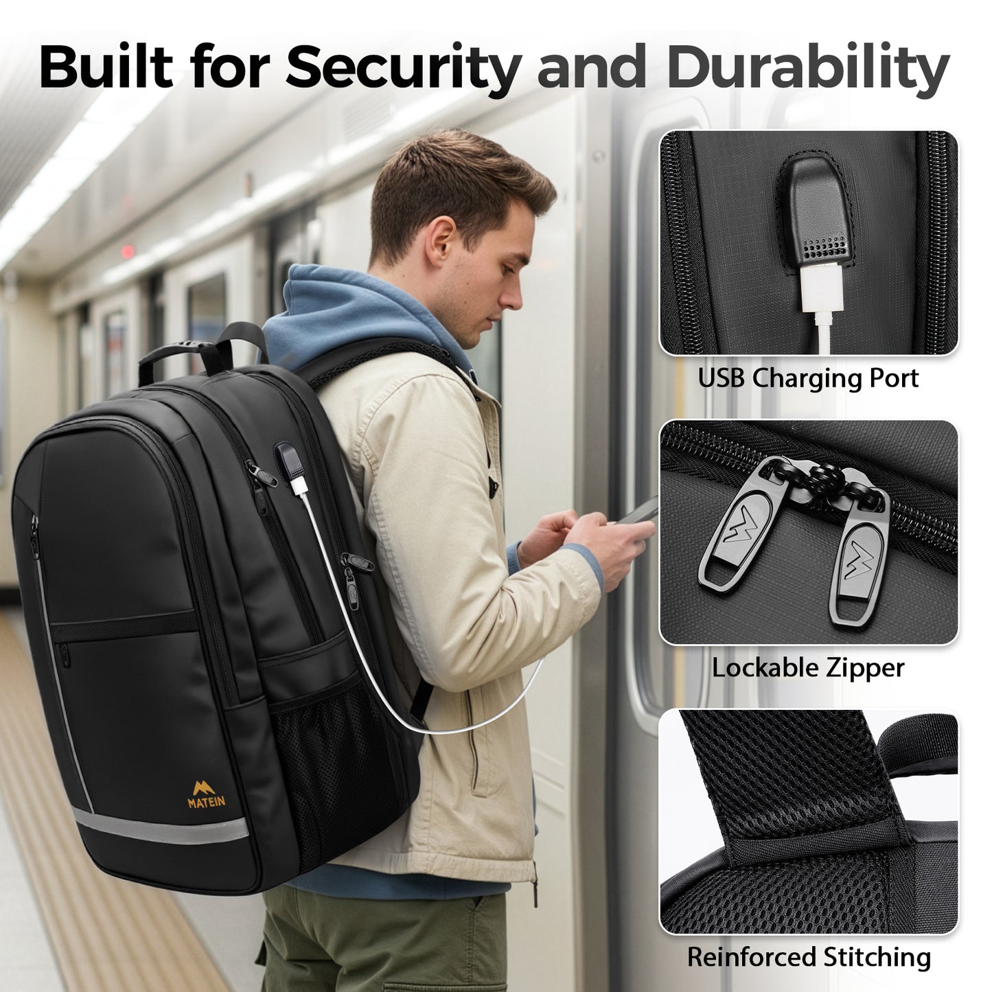 Waterproof Laptop Backpack for Men