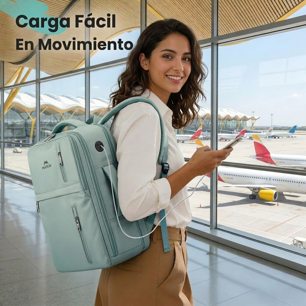 Mochila Viaje 40x30x20 con Bolsa Impermeable