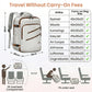 Travel Backpack Cabin Size with Lockable Zipper