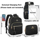 MATEIN 2Pcs Women Waterproof Mini Backpack with USB Port, Black