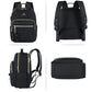 MATEIN 2Pcs Women Waterproof Mini Backpack with USB Port, Black