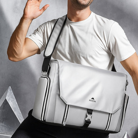 Messenger Bag with Cooler (Silver)