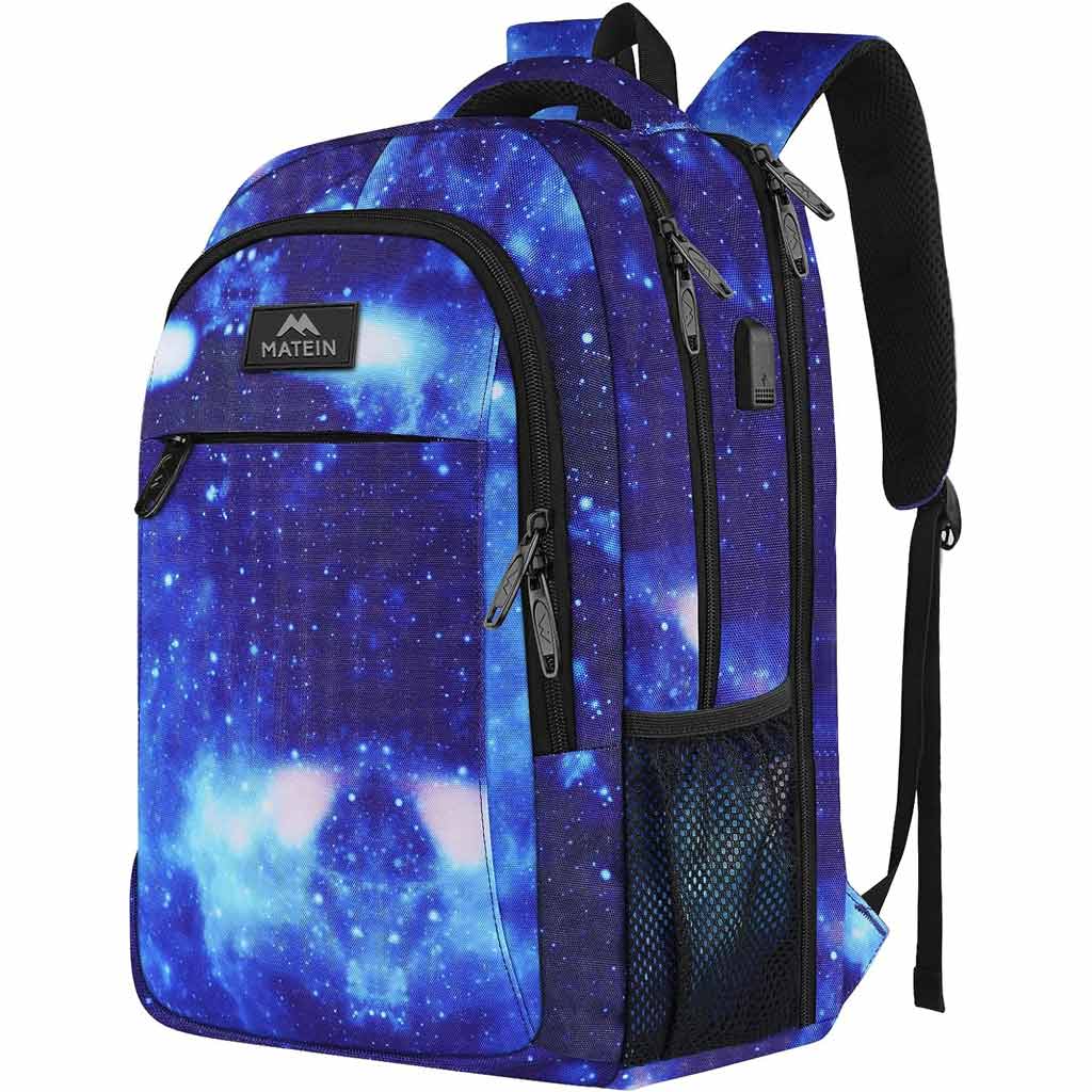 Matein Mlassic Galaxy Travel Laptop Backpack for College 17 inch