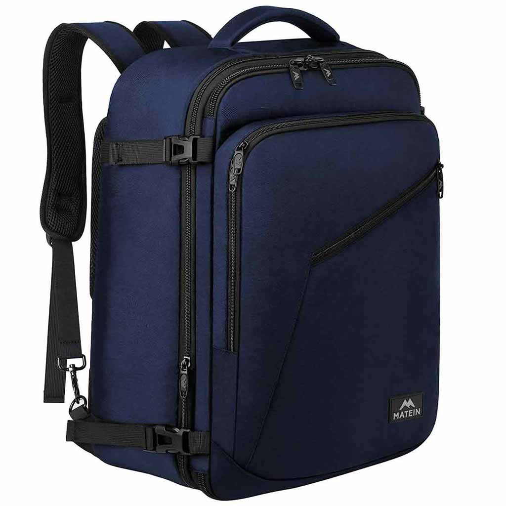 Large Carry-on Backpack, Blue, Blue / XX-large-45L