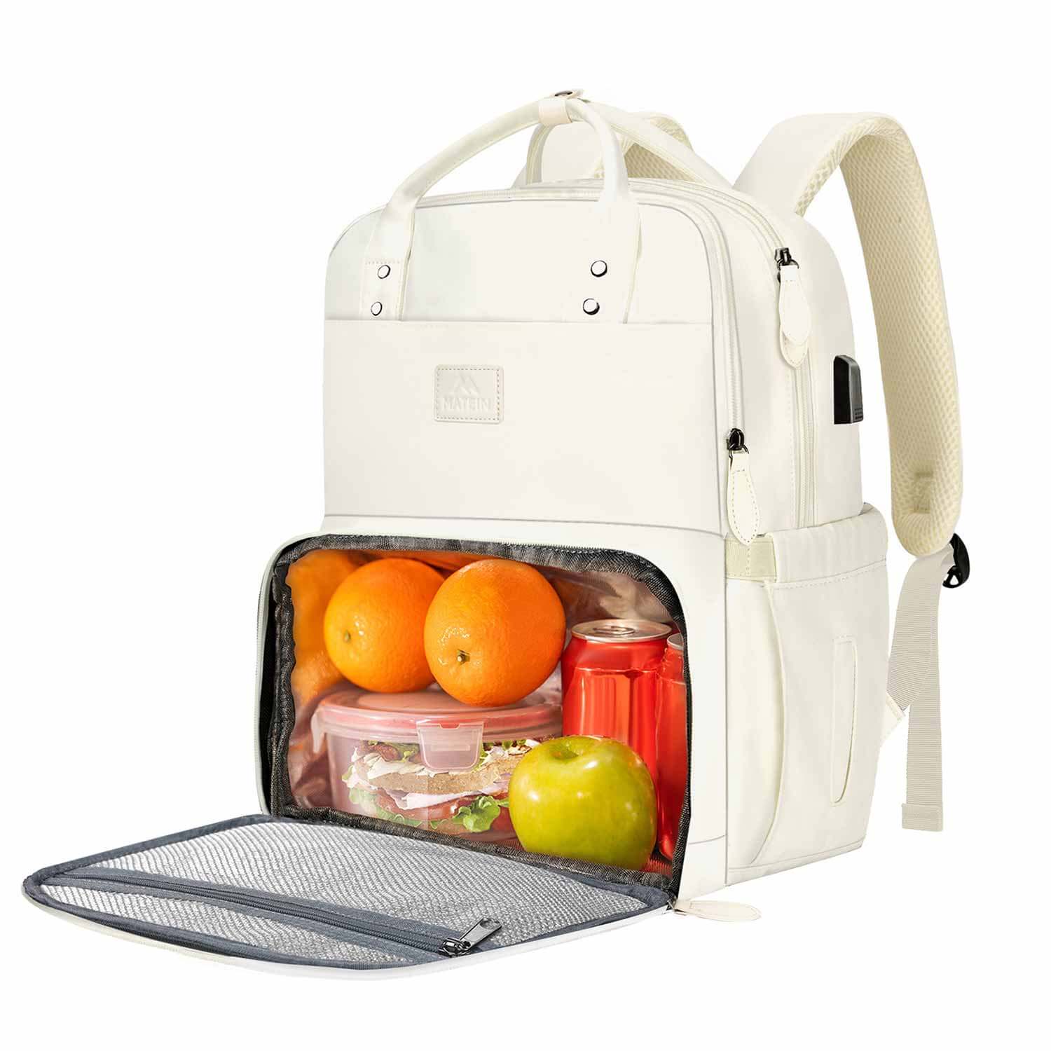 backpack for food and laptop coowoz Lunch Men Women,15.6 Inch Backpack with Lunch Compartment,Water Resistant Insulated Cooler Work College Backpacks : Electronics friendly design MATEIN Laptop Backpack with Lunch