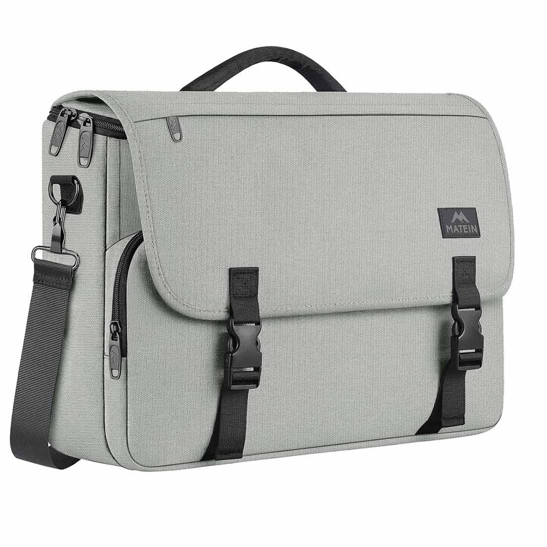 backpack or messenger bag for laptop Messenger Bag (7 Colors), Gray / 17''