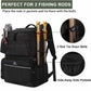 Matein Black Fishing Backpack with Cooler