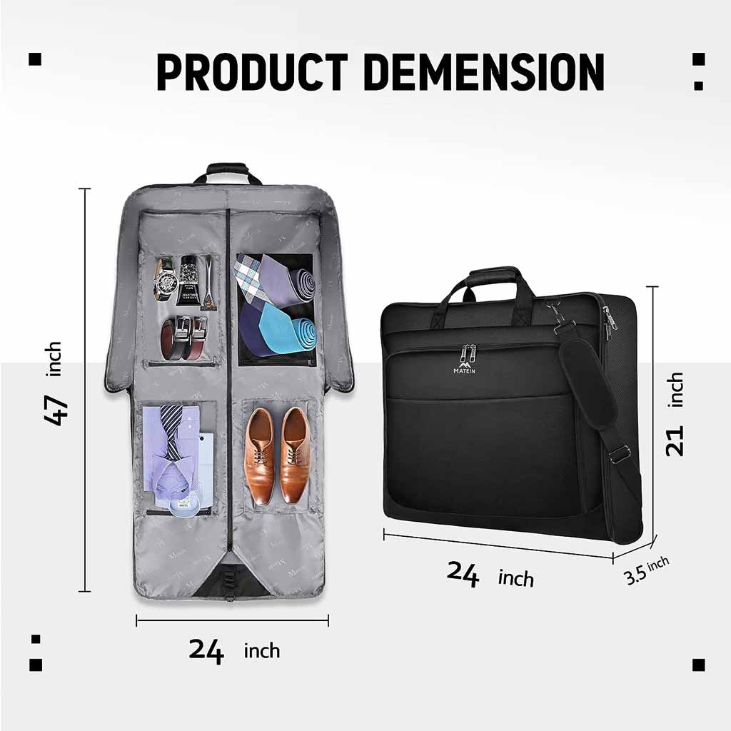 carry on garment bag mens garment bag for travel business Matein Travel Garment Suit Bag