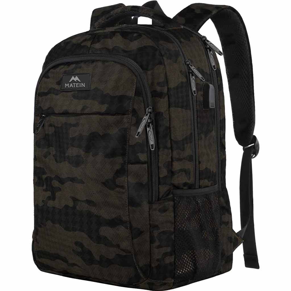 Matein Fishing Tackle Box Backpack with Cooler - Camouflage