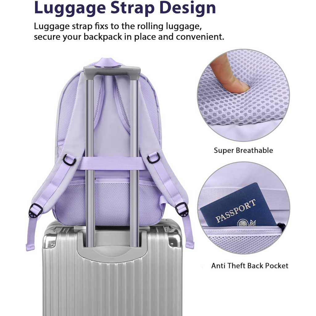 Matein NTE Laptop Backpack in Purple