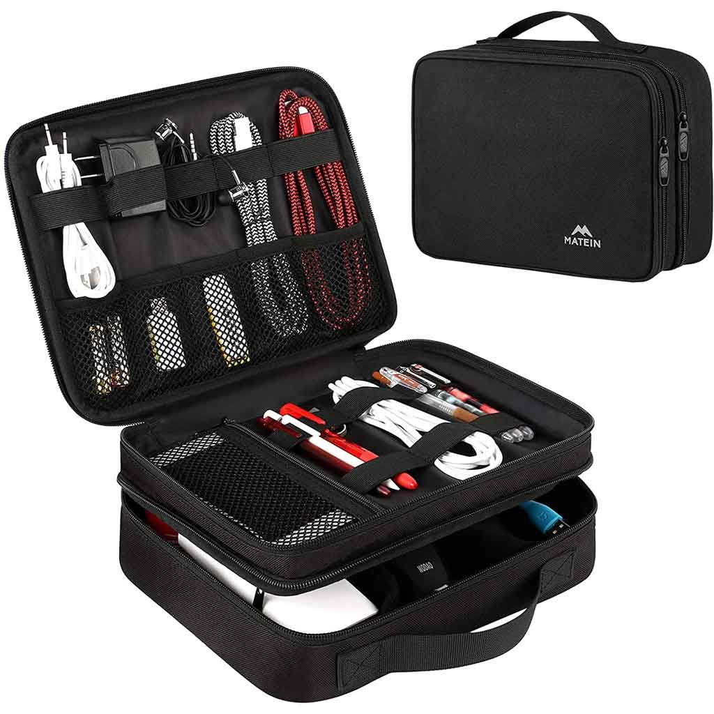Matein Travel Electronic Organizer Storage Bag - travel laptop backpack