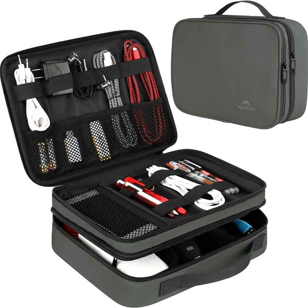 Travel Electronic Organizer (7 Colors), Peacock Green / Medium