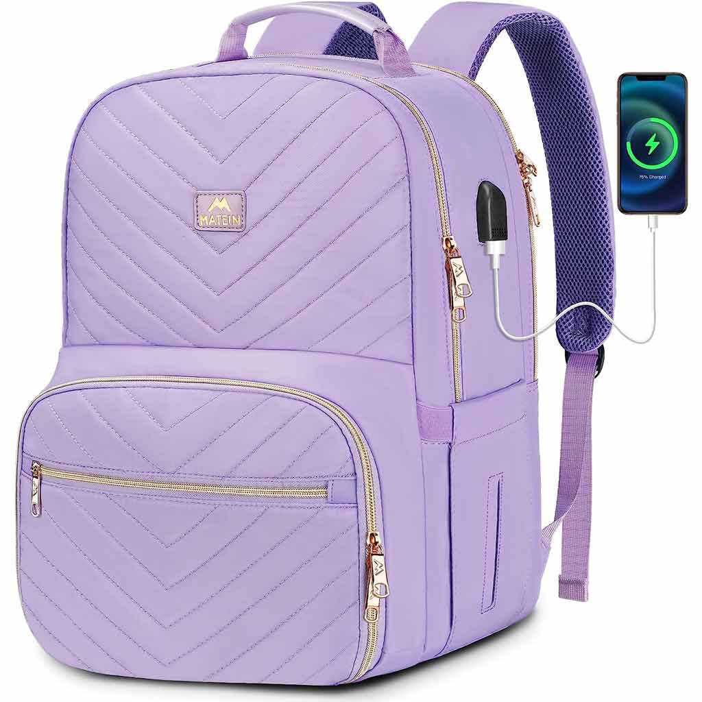 Matein Women Backpack with Lunch Box-college backpack