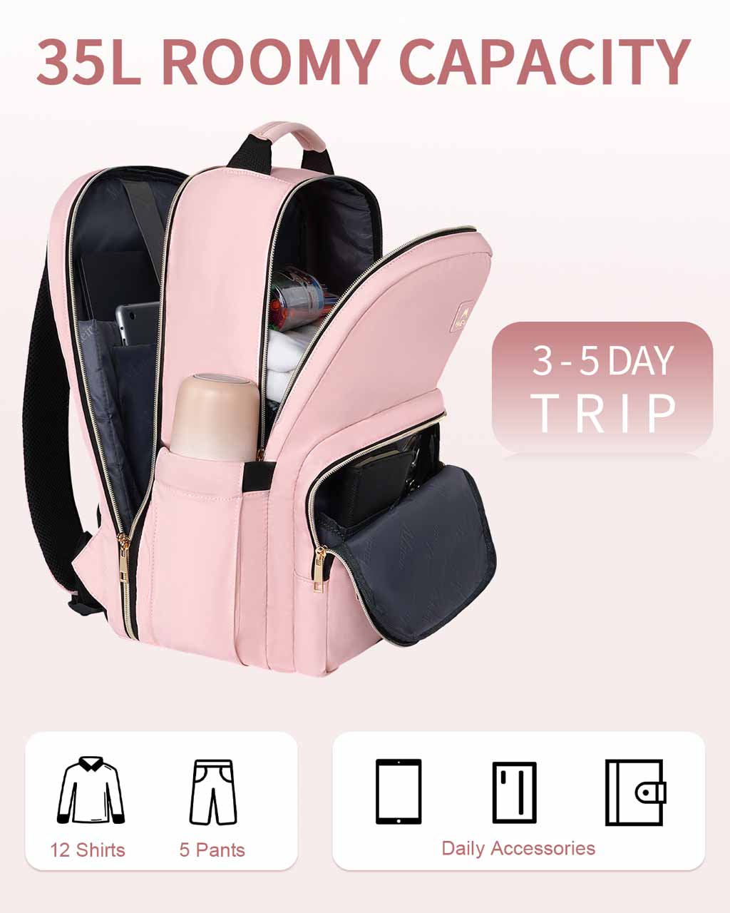 Matein Carry-on Travel Backpack