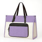 Tote Bag with Lunch Box Compartment, Light Purple