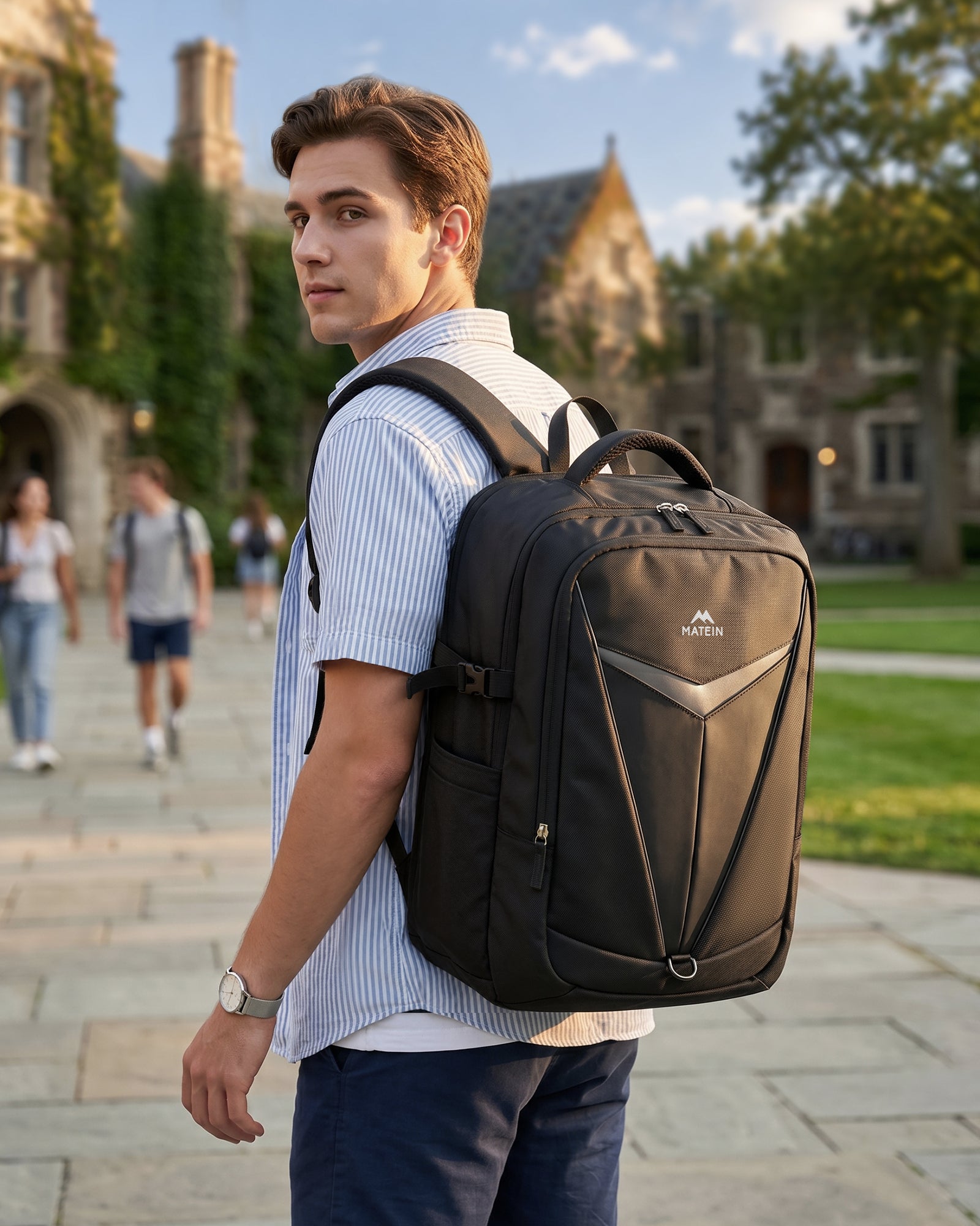 15.5 inch laptop backpack 15-Inch Genuine Leather Cross Town Plus Comfortable Backpack