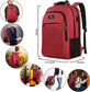 Red Mlassic Travel Laptop Backpack, 17''