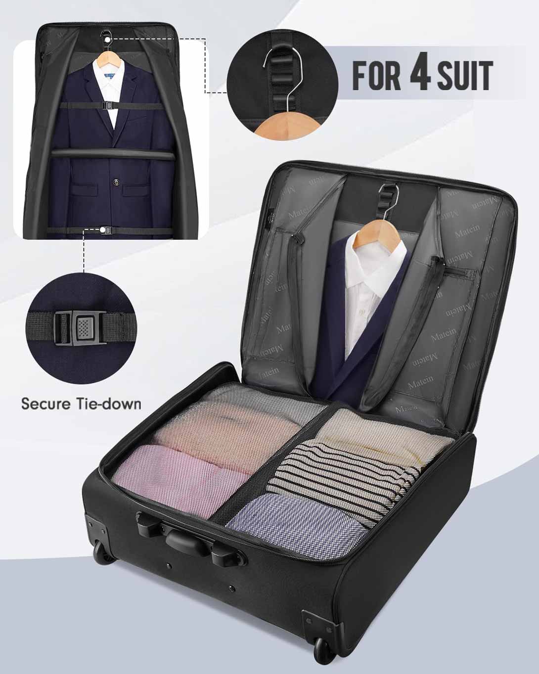 baglane hybrid backpack garment bag travel carry on suit bag Matein Travel Garment Suit Bag