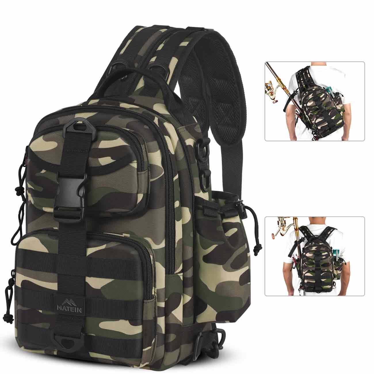 Fishing Tackle Backpack with Cooler, MATEIN Large Fishing Bag with