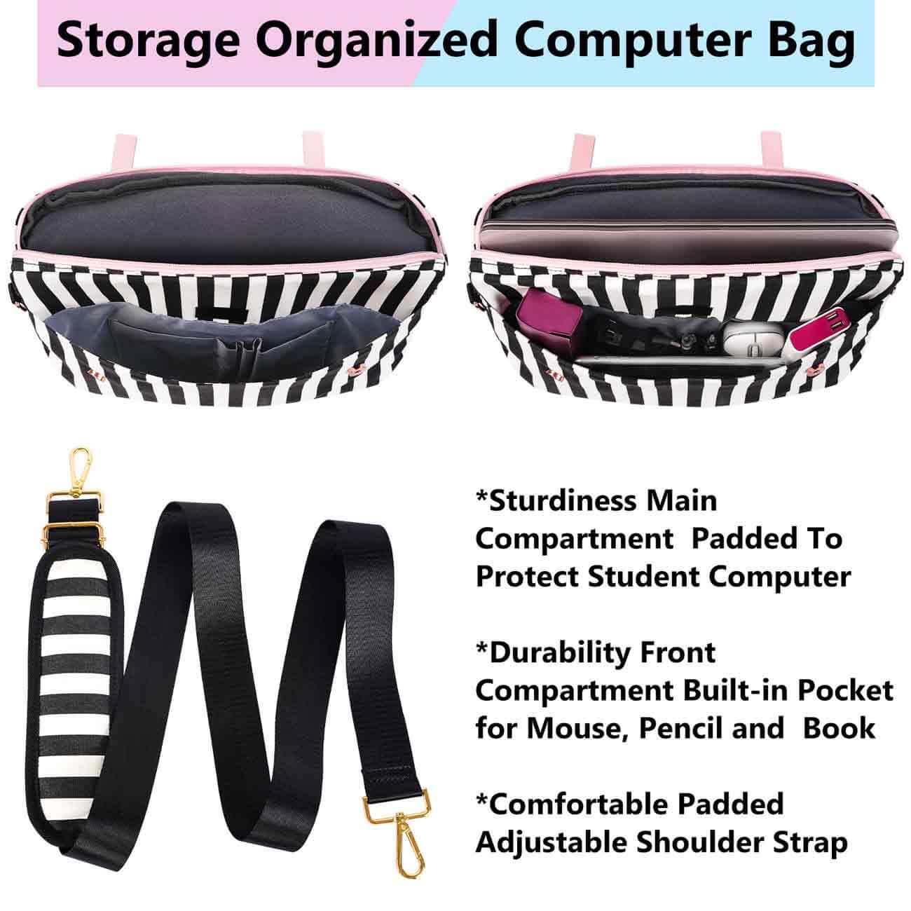 Matein Laptop Messenger Bag for Women - Matein