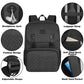 Matein Charcoal Black Bookbag With Lunch Box-lunch backpack