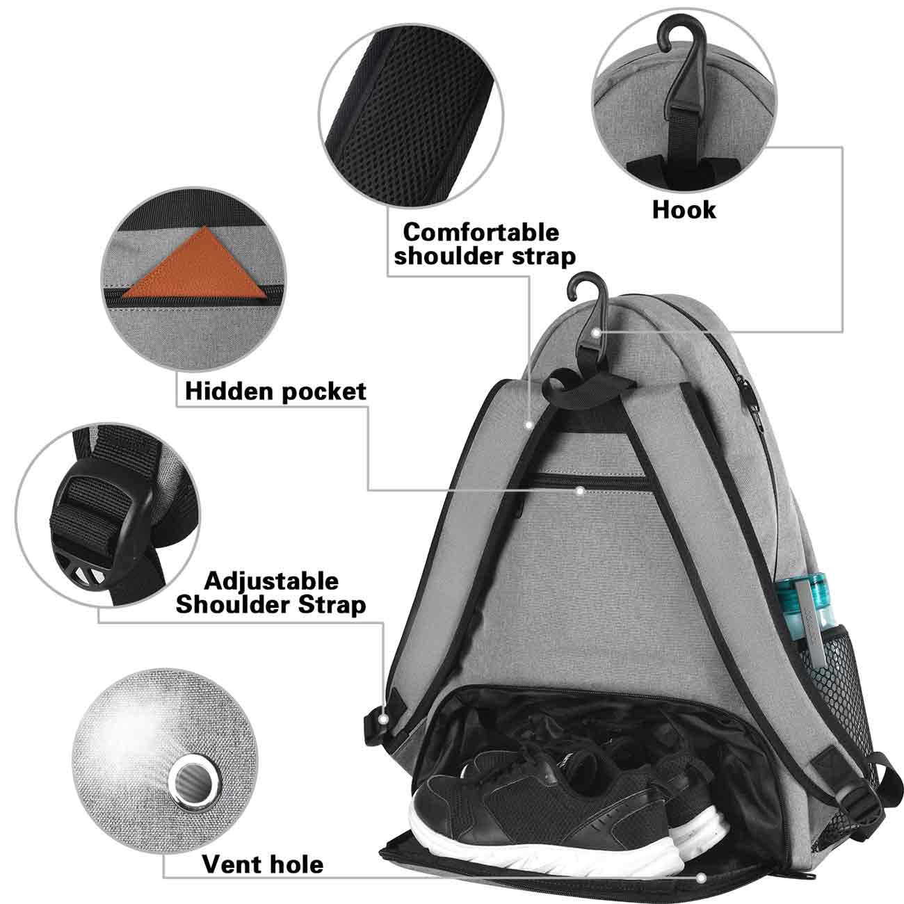 Matein Tennis Backpack-tennis bags for women
