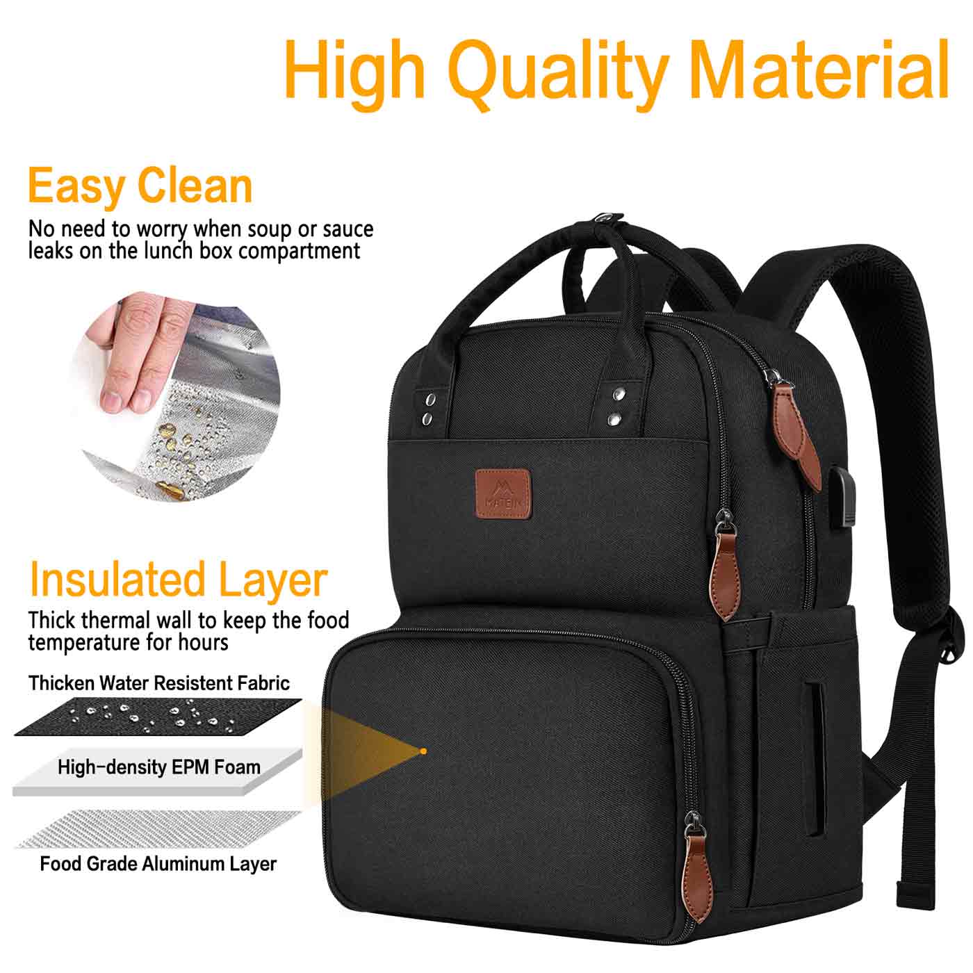 Leather Laptop backpack (foam) Export laptop bag for india