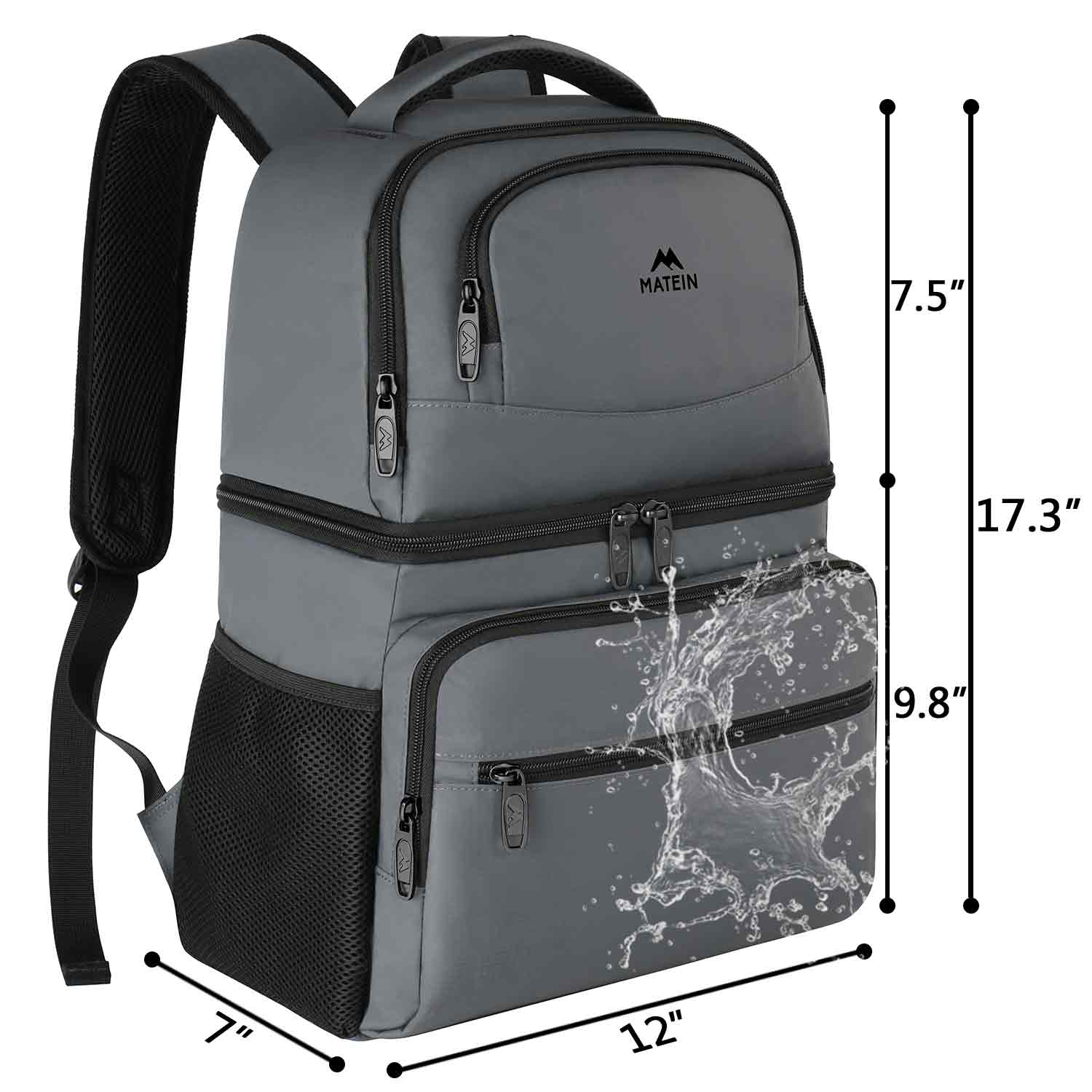 Cooler Backpack Large Capacity Cooler Bag Mesh Pocket