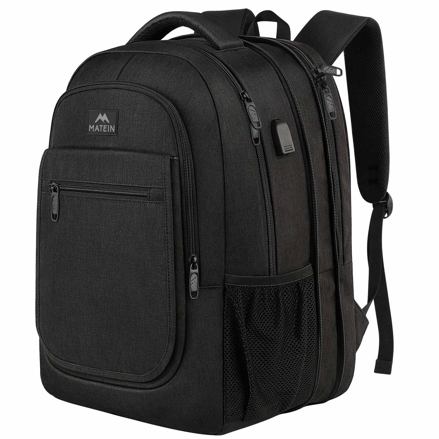 Matein Expandable College Bookbag Travel  Laptop Backpack - travel laptop backpack