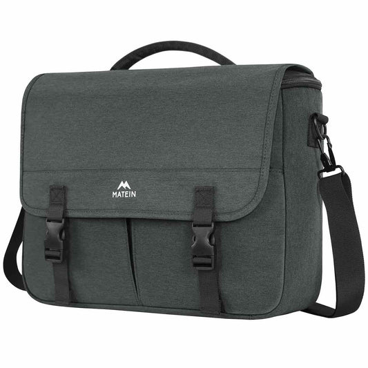 Matein Dark Gray Messenger Laptop Bag-work bag